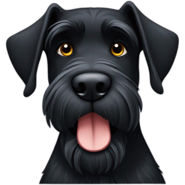 black Giant Schnauzer emoji