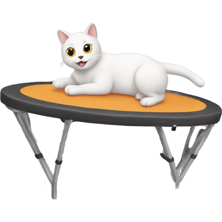 cat on a trampoline  emoji