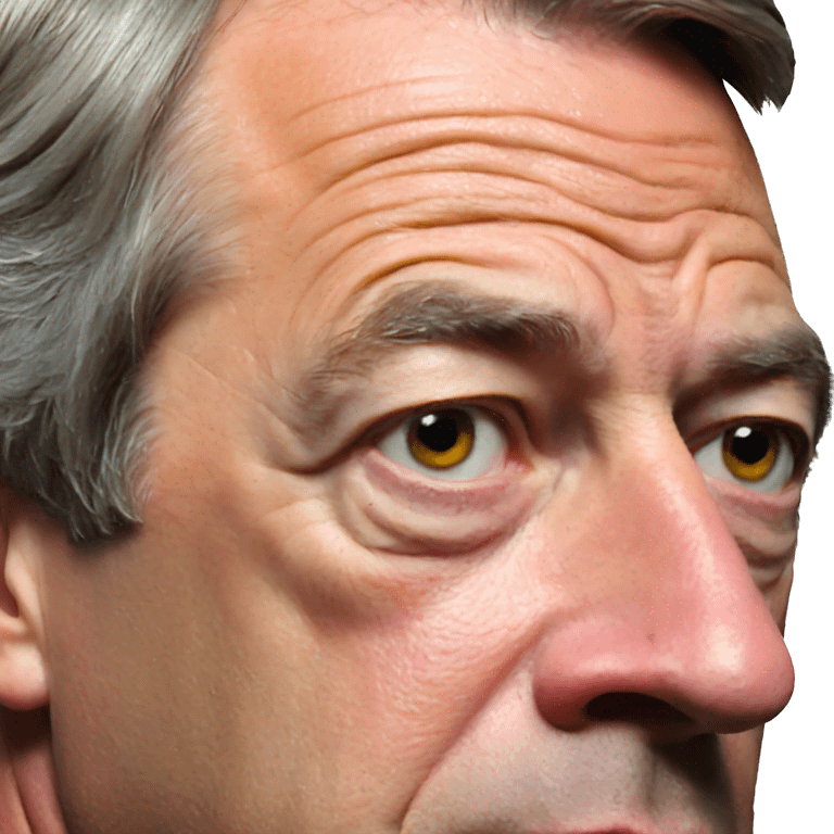 Nigel Farage side profile pog expression emoji