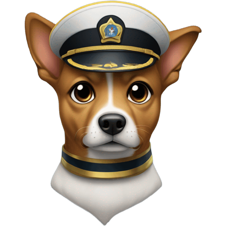 Captain Kirk as a dog emoji