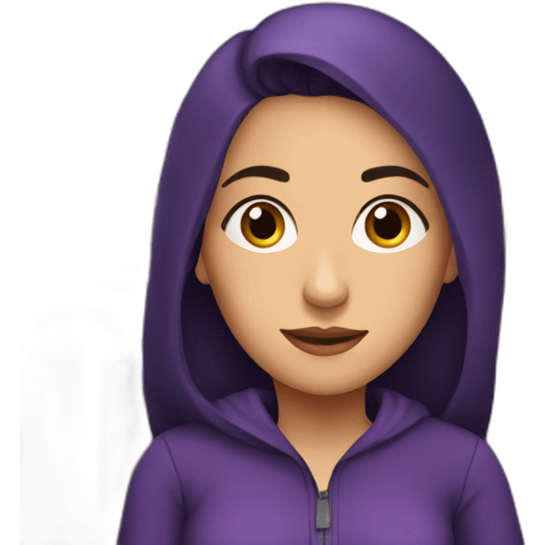 Armenian women in purple clothing in the bus emoji