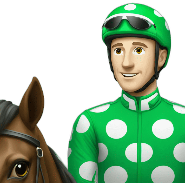 paul townend green polka dot jockey emoji