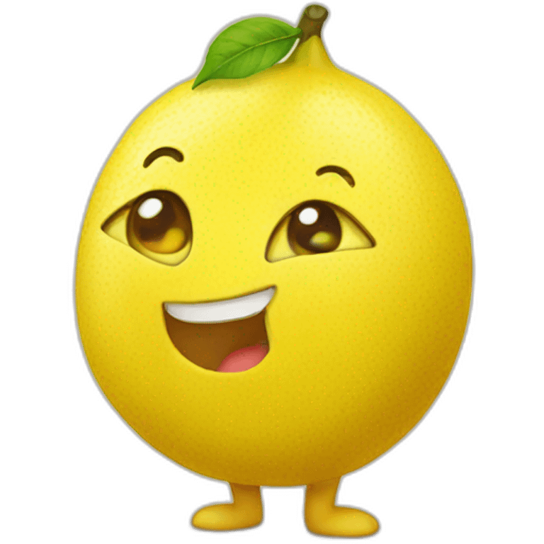 cute lemon charcter emoji