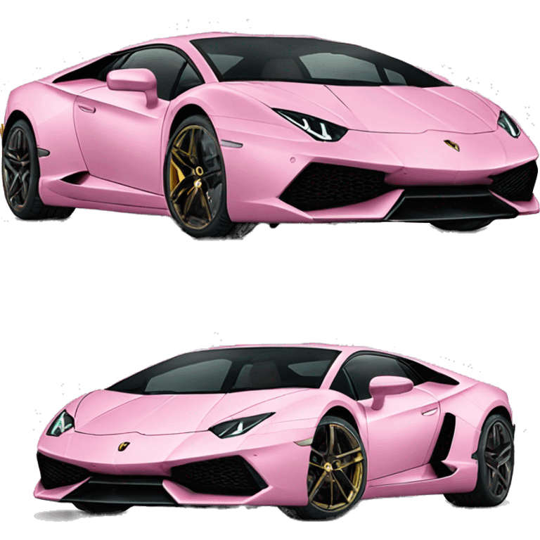 light pink car Lamborghini  emoji