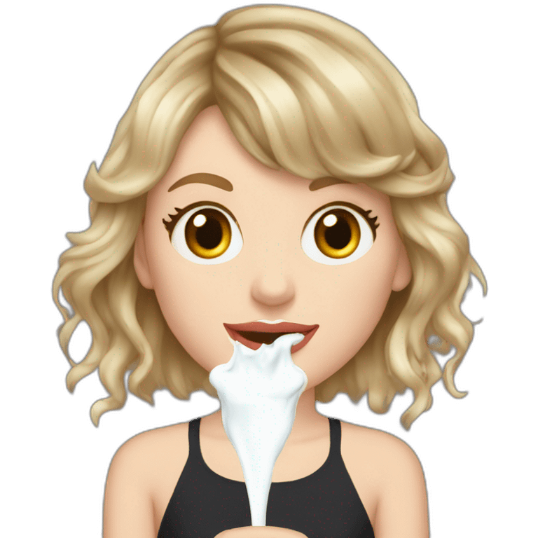 taylor-swift-milk-on-face emoji