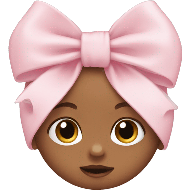 baby pastel pink bow emoji