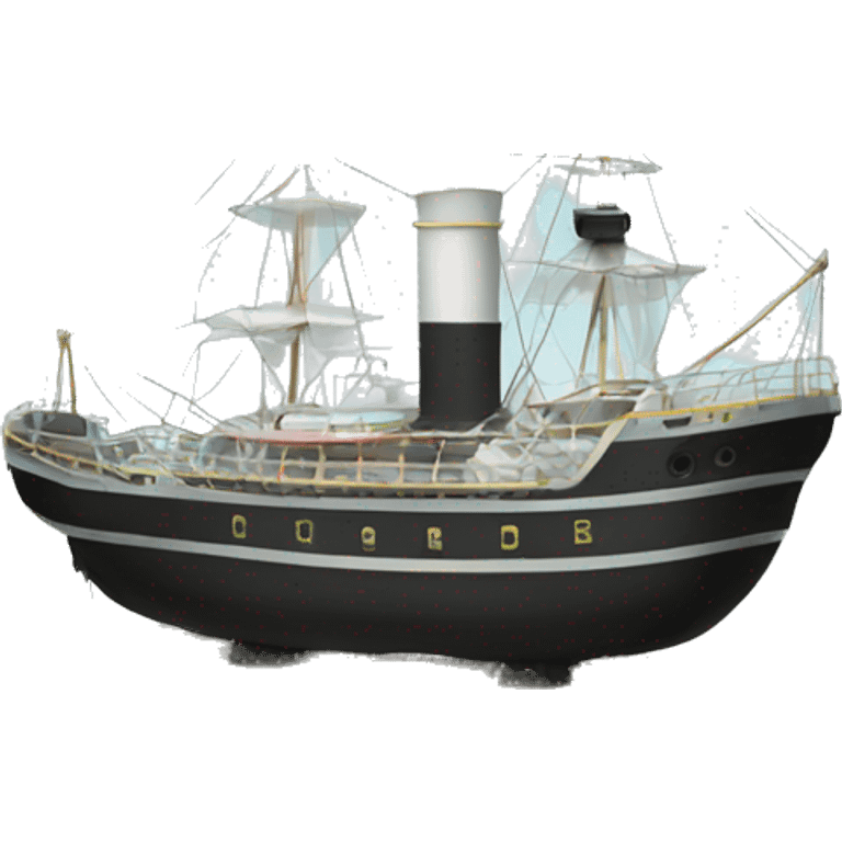 steam ship in a terrarium emoji