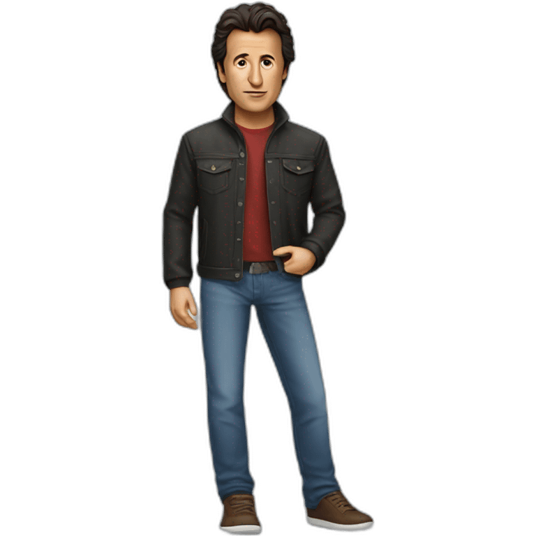 Imran khan wearing casual jeans and jacket  emoji