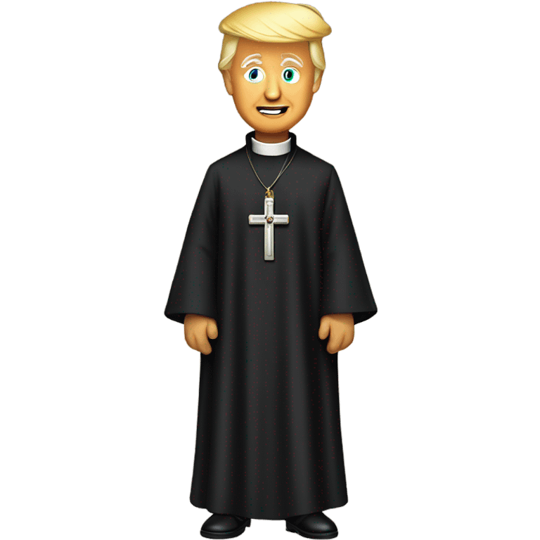 Donald Trump dressed as priest  emoji