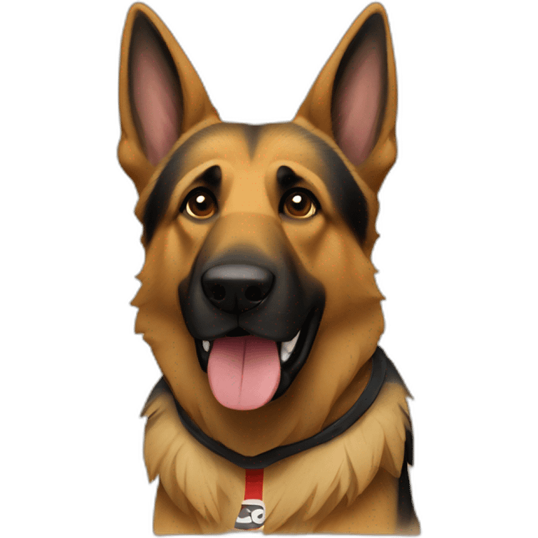 German shepherd basketball  emoji