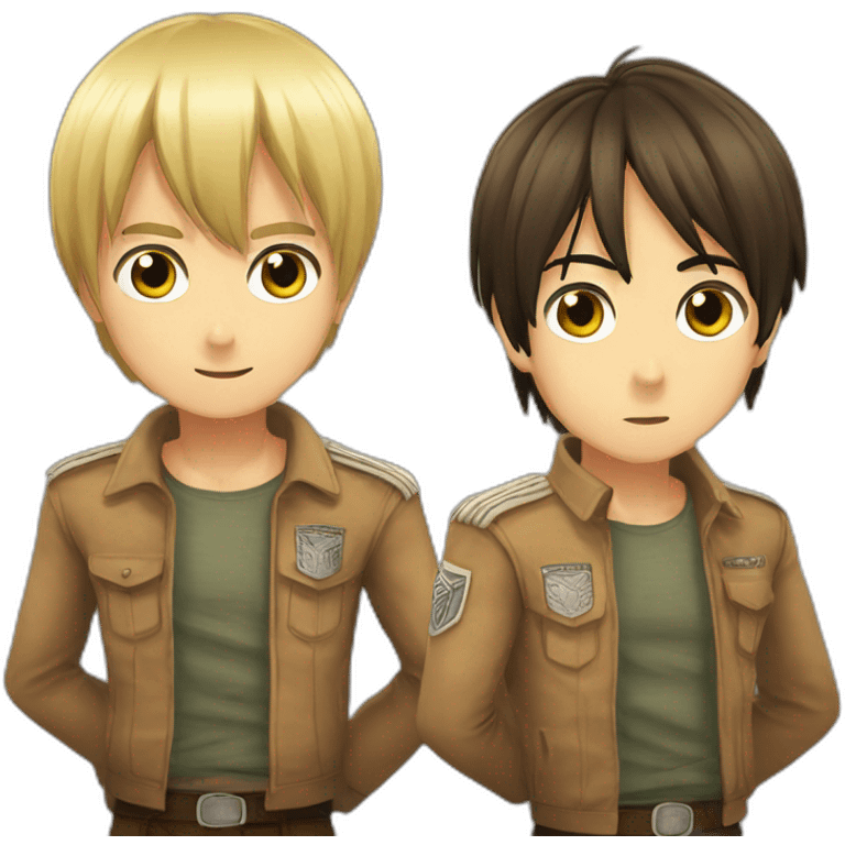 Eren and armin emoji