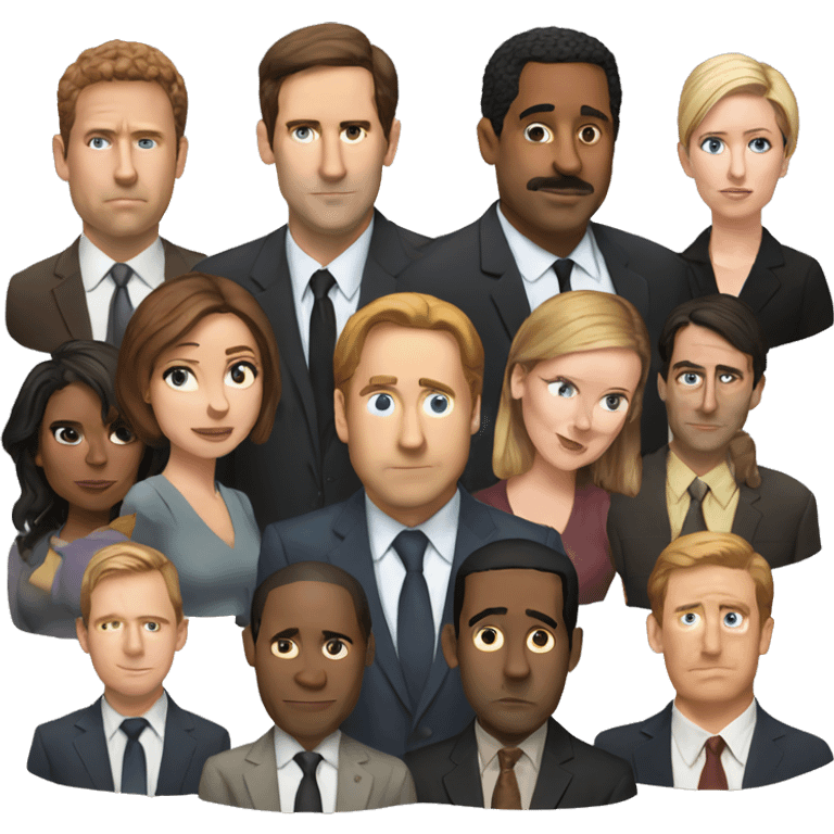 the office cast  emoji