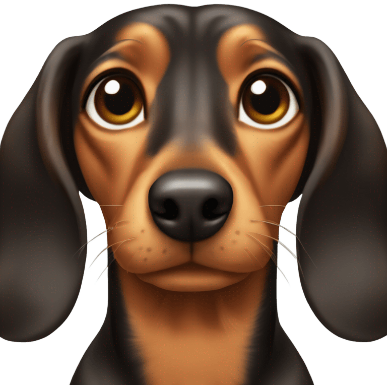 Judgy daschund  emoji