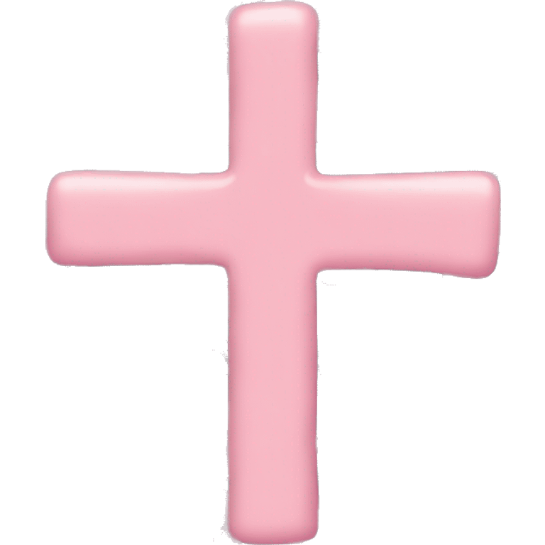 Cross with pink flowers rapped around it emoji