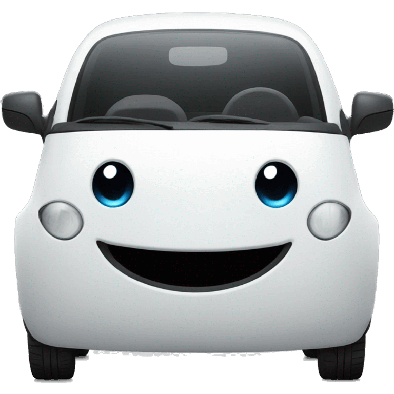 Electric car smiling  emoji