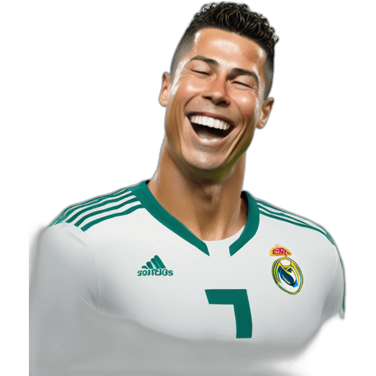 Ronaldo laughing emoji