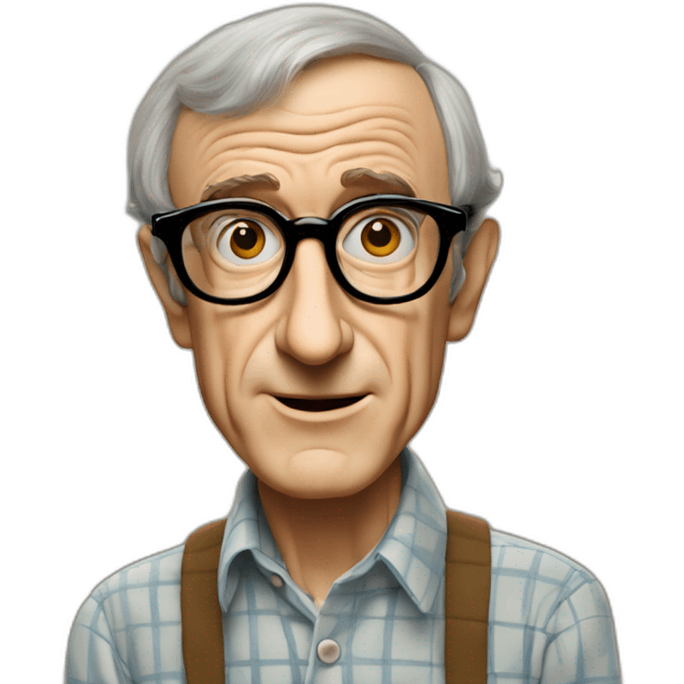 Woody Allen qui pose une question  emoji