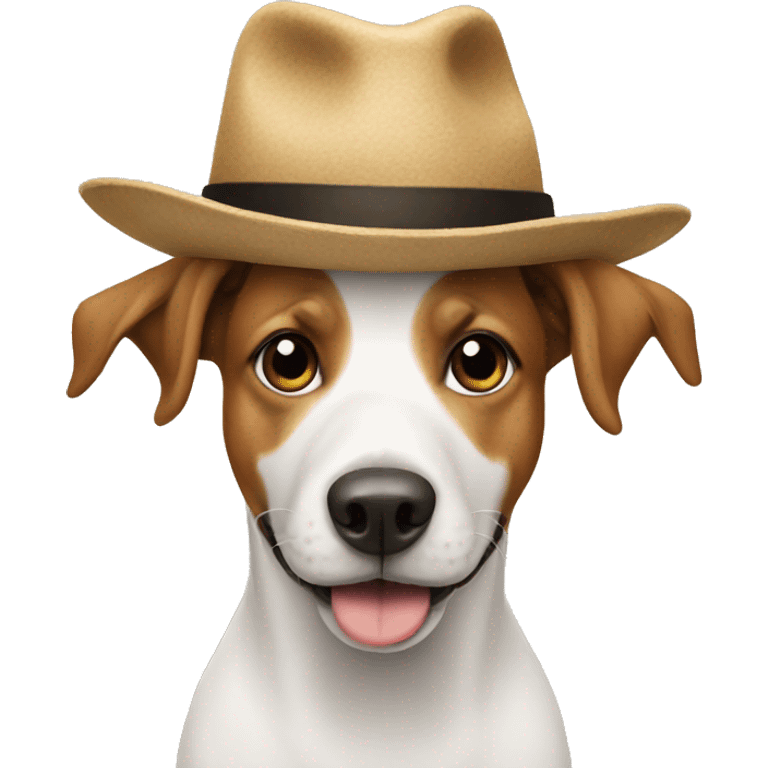 Dog with hat emoji