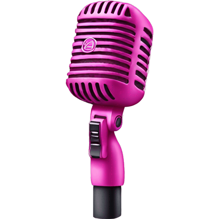 Pink gaming mic  emoji