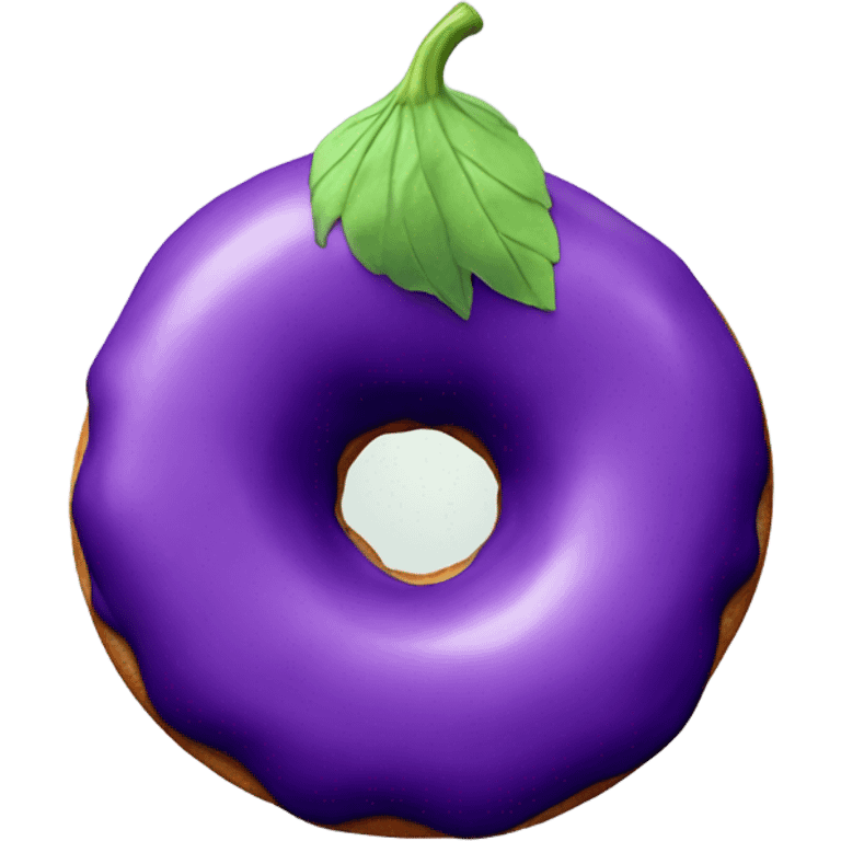 donut eggplant emoji