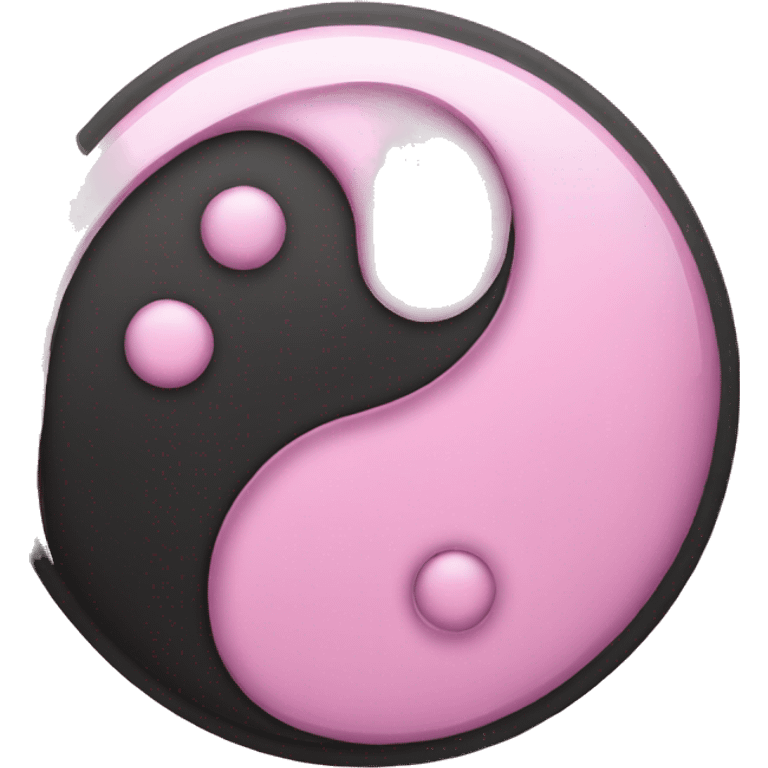 pink yin yang emoji