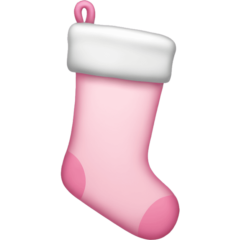  light pink Christmas stocking emoji