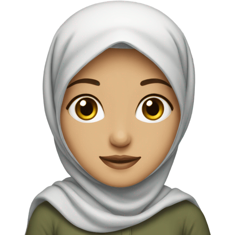 Muslim Pakistani girl with pretty hijab emoji