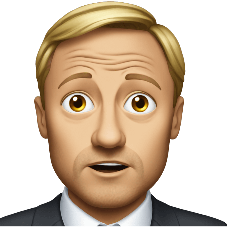 Shocked looking Christian Lindner emoji