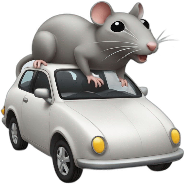 rat-shaped car emoji