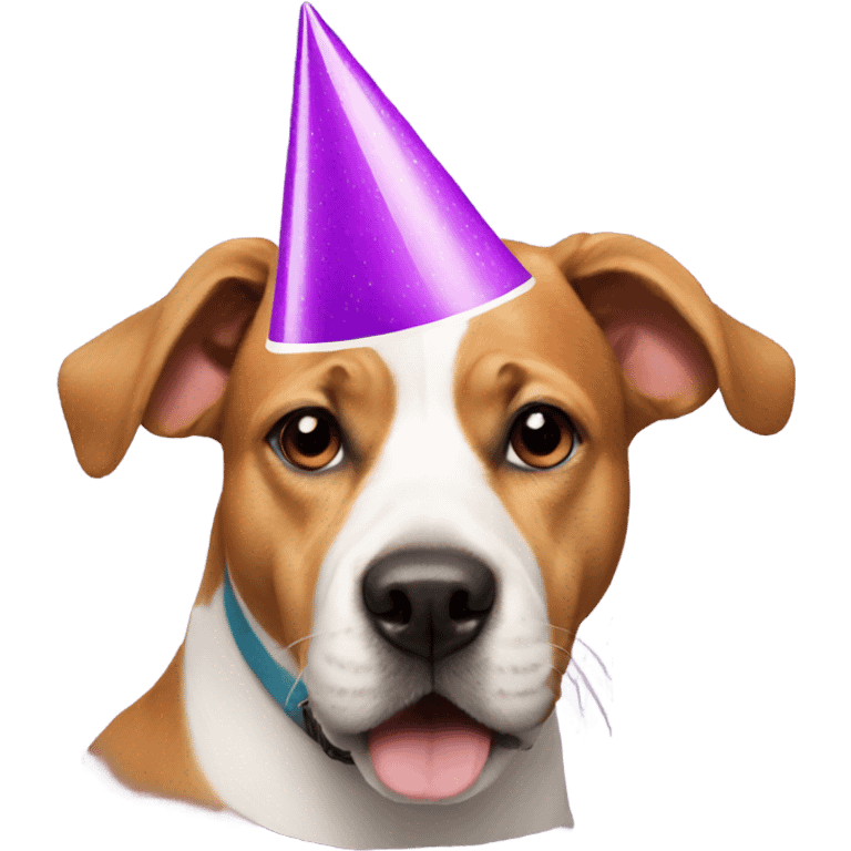 dog with a party hat emoji