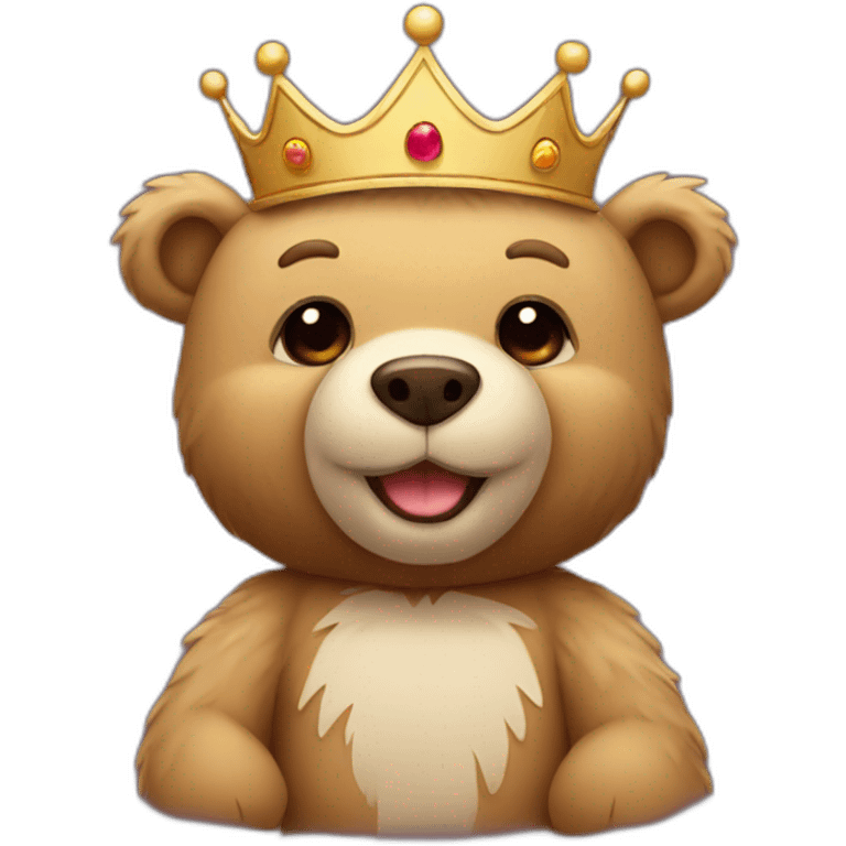 teddy bear with crown emoji