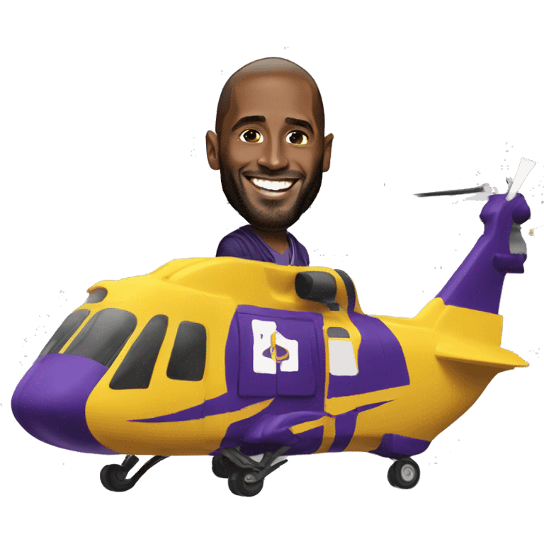 Kobe Bryant on helicopter emoji