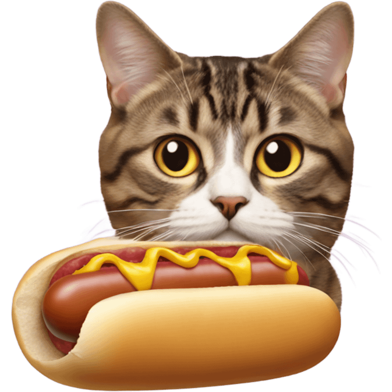 hot  dog cat emoji