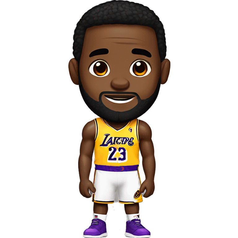 Lebron James in a laker jersey emoji