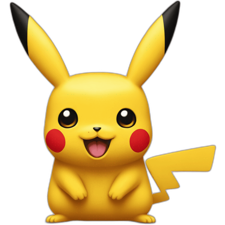 Pikachu at McDonald’s emoji