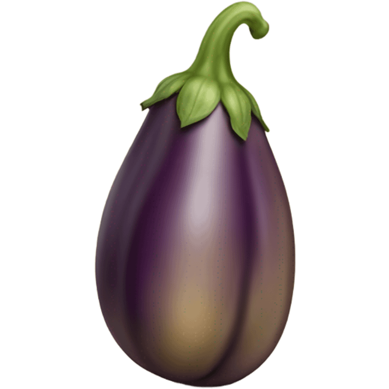 Tan colored curved egg plant emoji