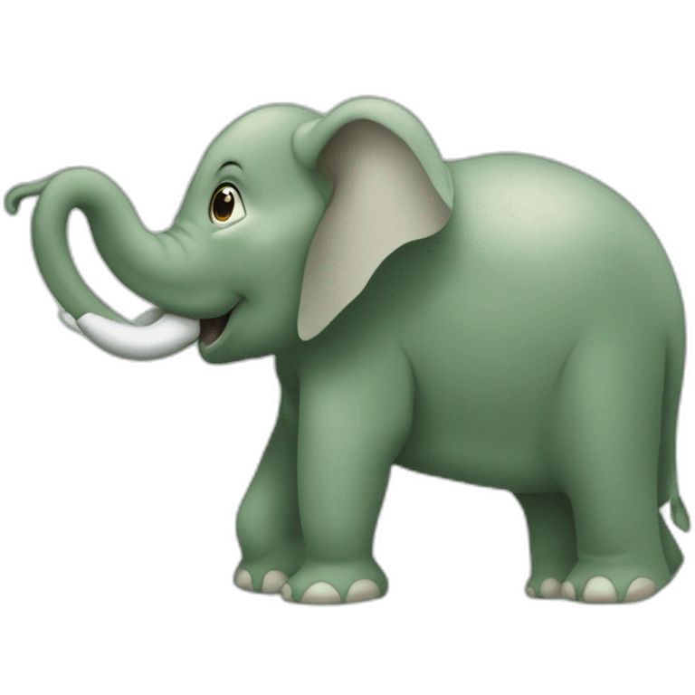 Éléphant sur tortue emoji