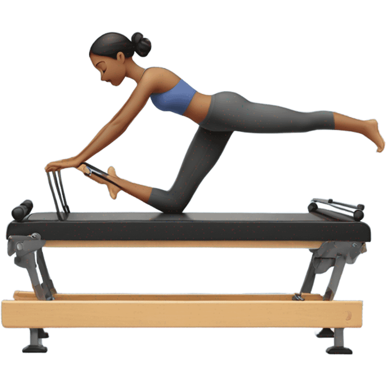 girl on pilates reformer emoji