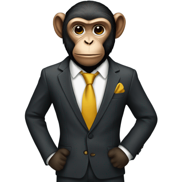 Monkey in a suit emoji