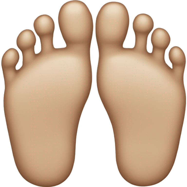 A foot with four toes emoji