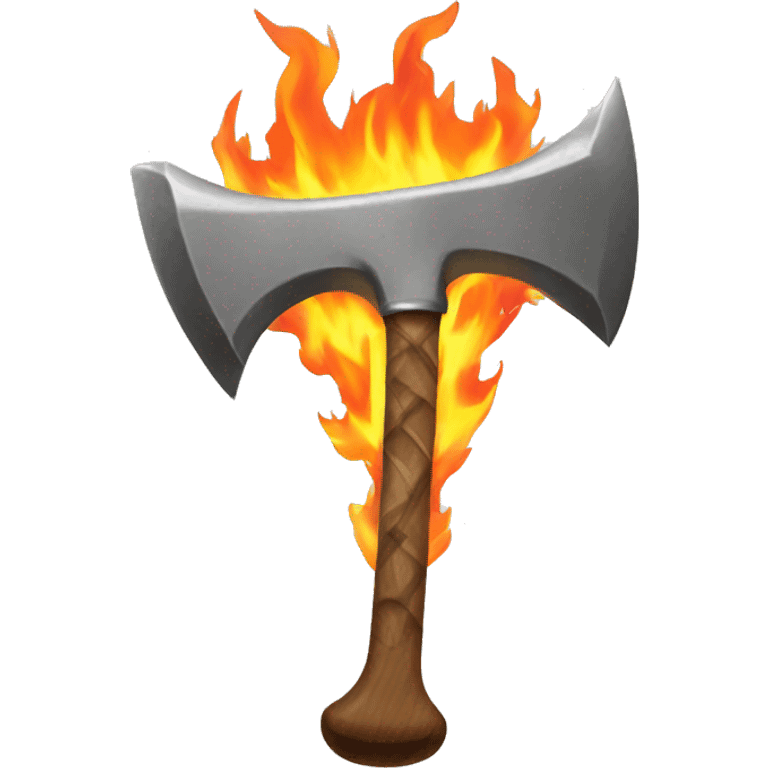  flaming Great axe emoji