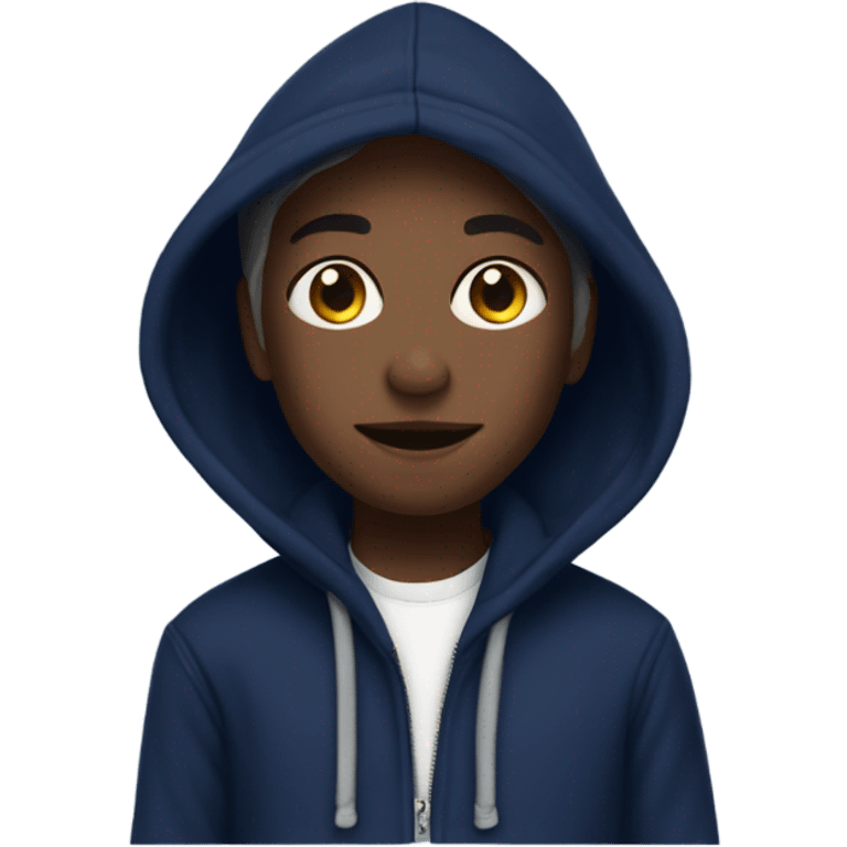 generate me a navy blue hoodie which says GAP on it  emoji