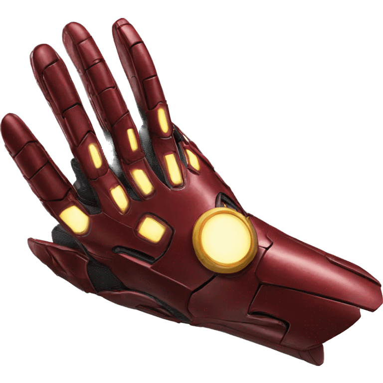 iron man glove pointed like a plane emoji