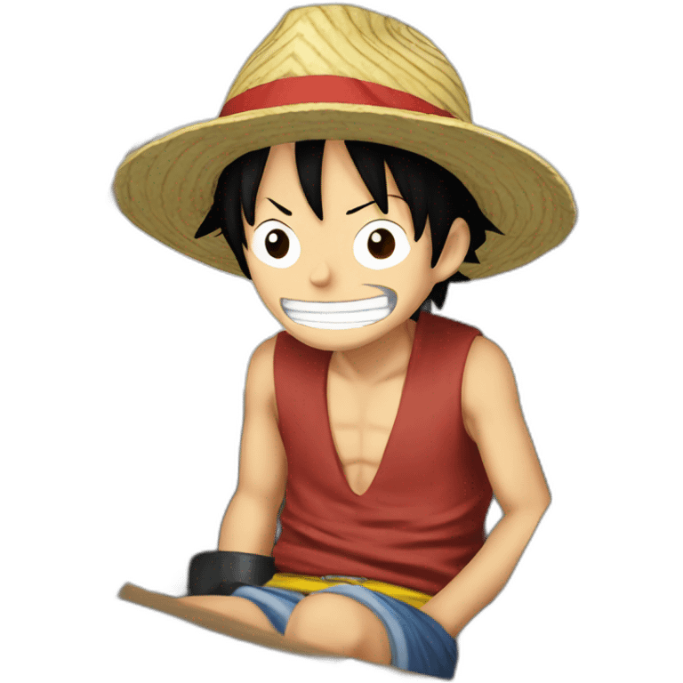 luffy in a boat emoji