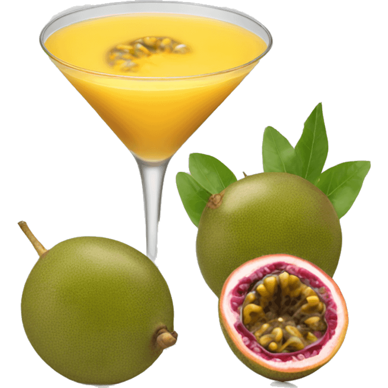 Passion fruit martini emoji