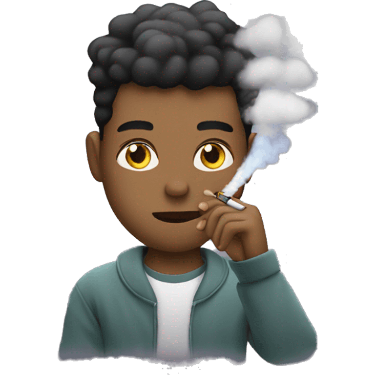 young Man Vaping emoji