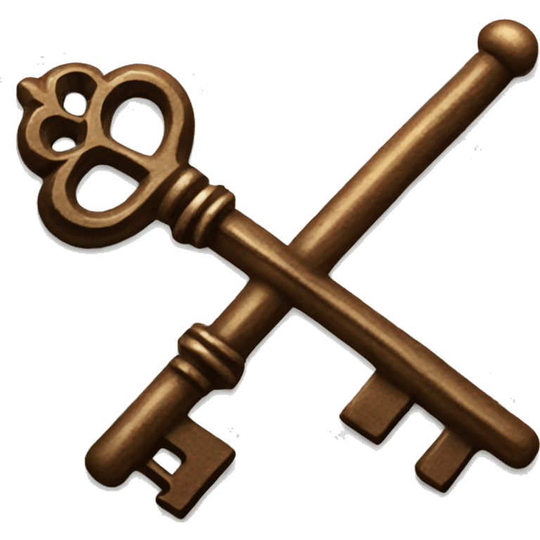 brown skeleton key emoji