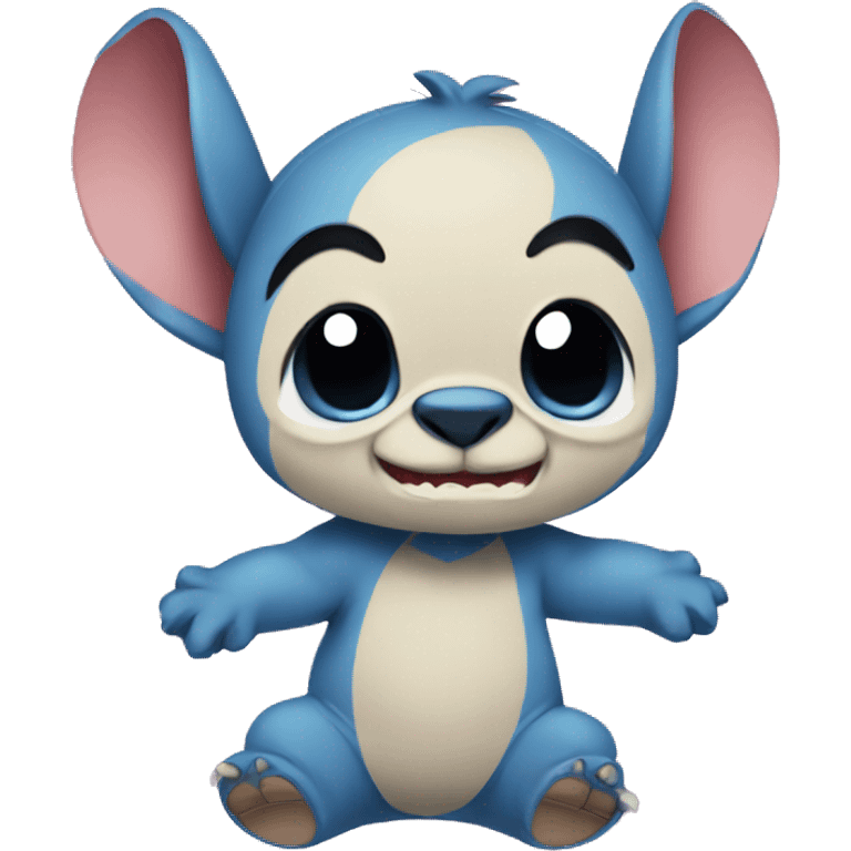 Stitch, chibi, cute emoji