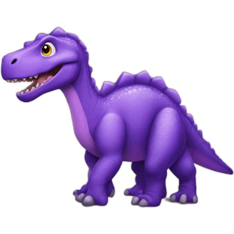 big purple dinosaur emoji