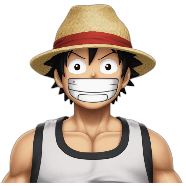 Luffy in gear five emoji